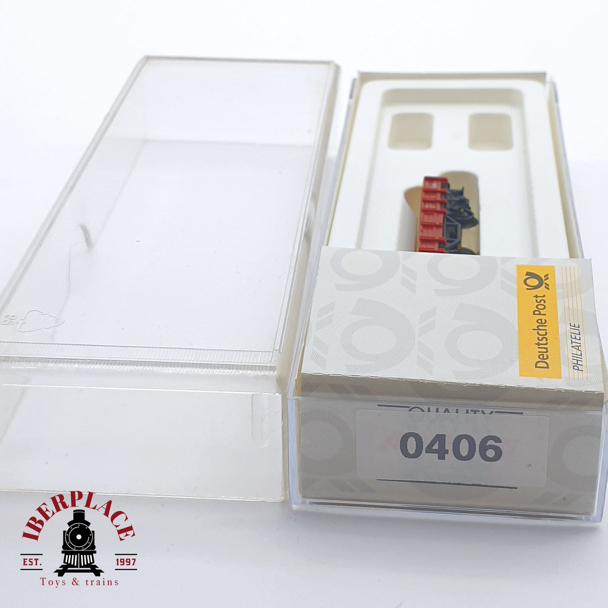 ♻️ 2 mano - Arnold 0406 vagón plataforma DB N escala 1:160 TEN04