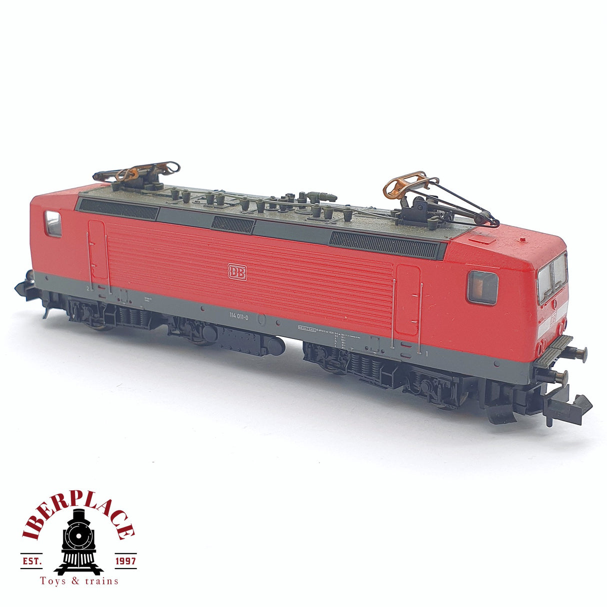 ♻️ 2 mano - Minitrix Locomotora BR 114 DB Roja N escala 1:160 TEN04