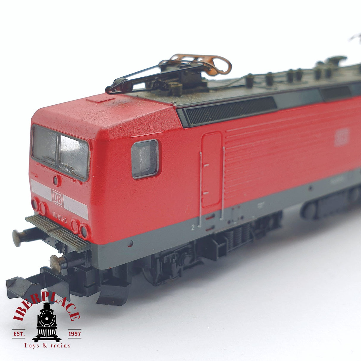♻️ 2 mano - Minitrix Locomotora BR 114 DB Roja N escala 1:160 TEN04