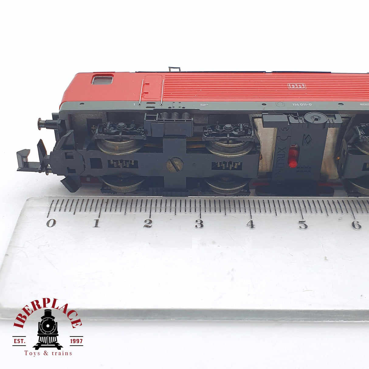 ♻️ 2 mano - Minitrix Locomotora BR 114 DB Roja N escala 1:160 TEN04