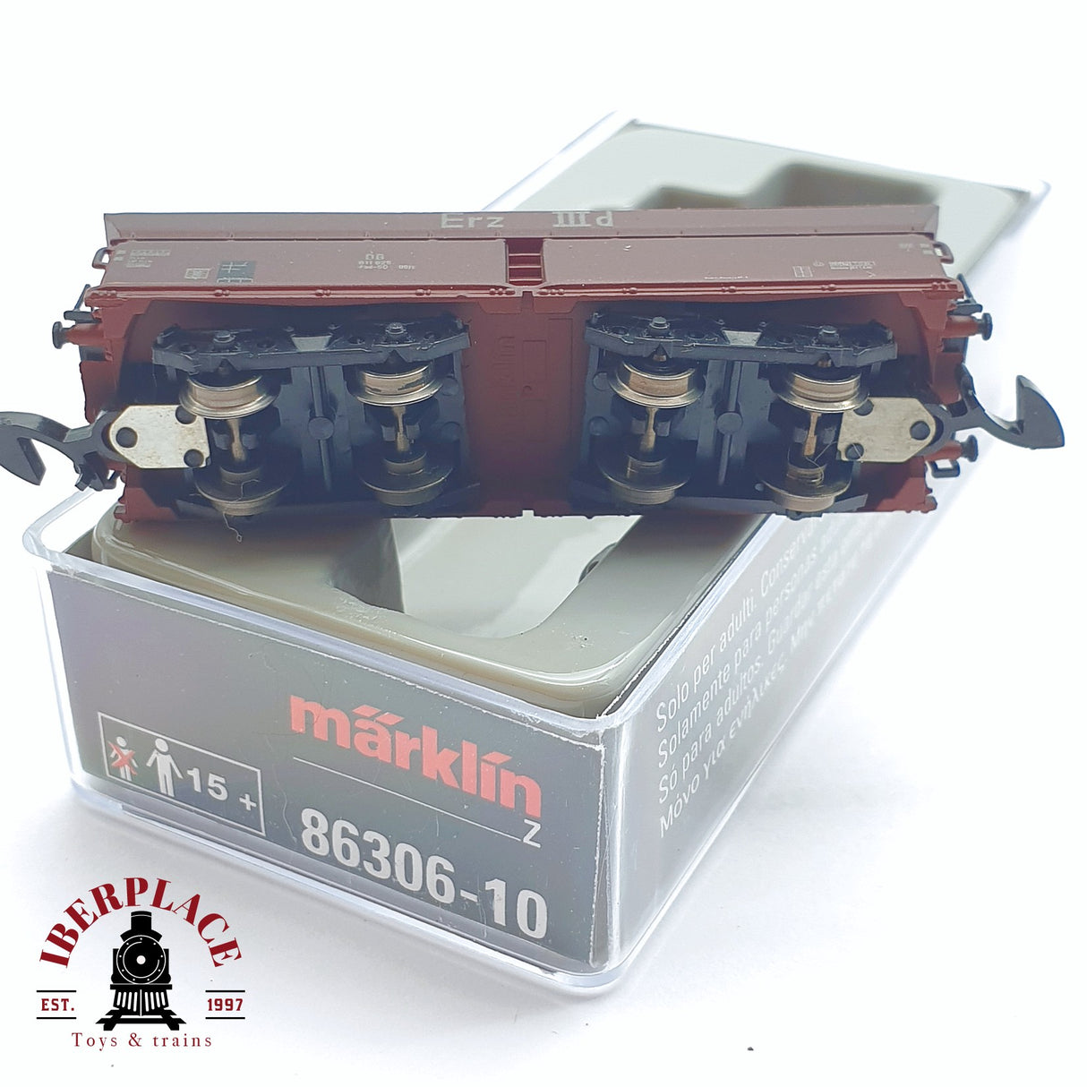♻️ 2 mano - Märklin 86306-10 vagón Langer Heinrich DB Z escala 1:220 TEN04