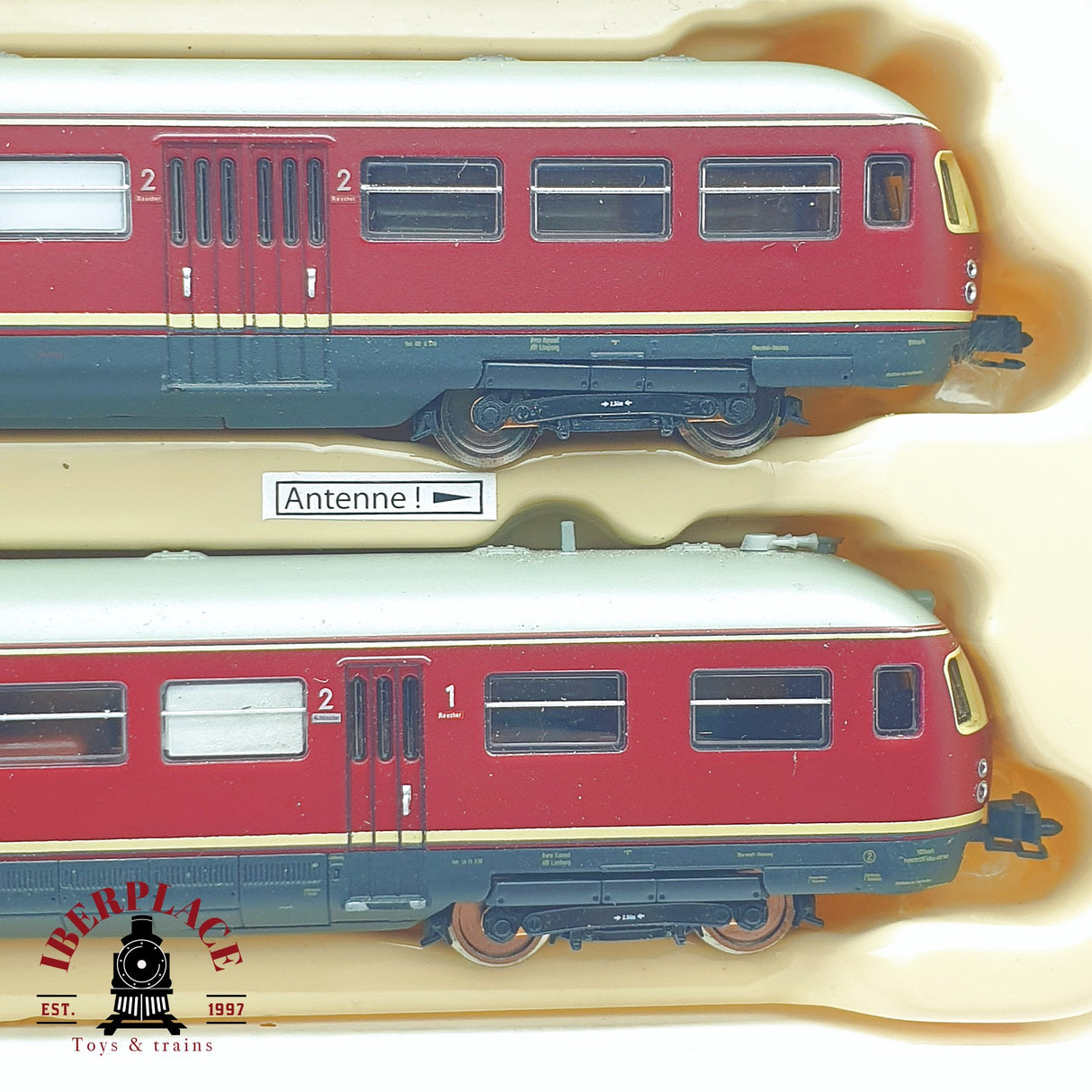 ♻️ 2 mano - Hobby Train H2690 Vagón motor y vagón piloto DB N escala 1:160 TEN04