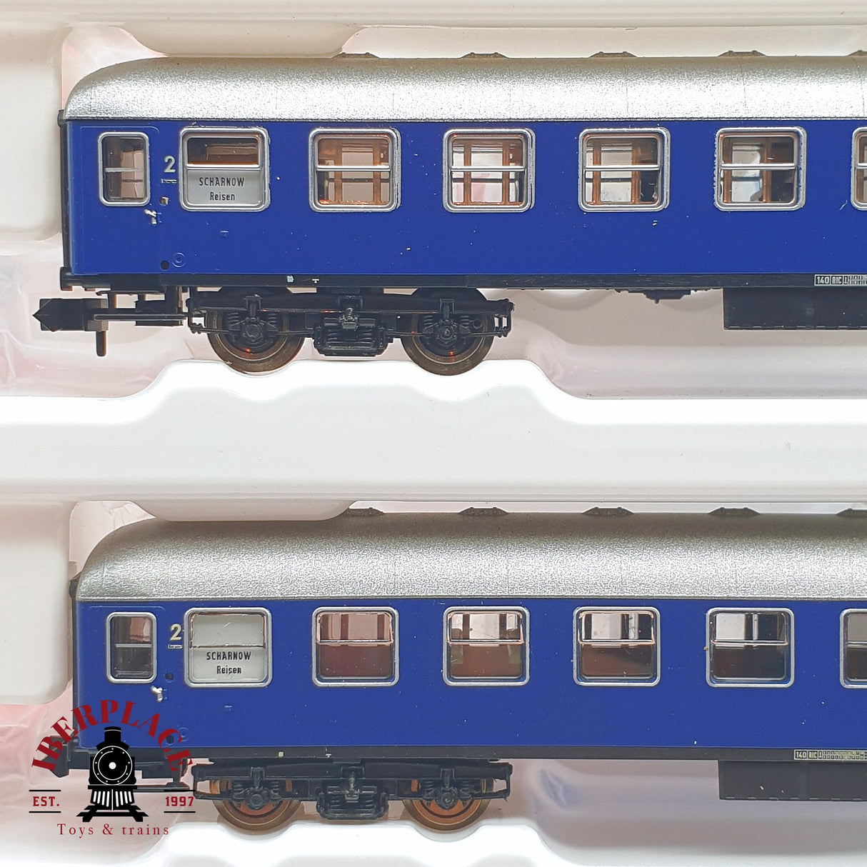 ♻️ 2 mano - Roco 2x 24012 24013 set pasajeros Scharnow Reisen DB N escala 1:160 TEN04