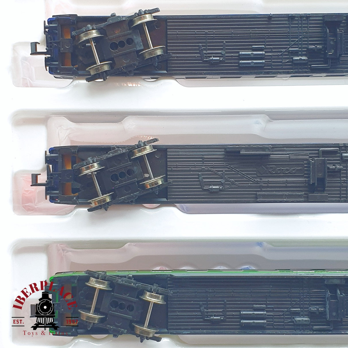 ♻️ 2 mano - Roco 2x 24012 24013 set pasajeros Scharnow Reisen DB N escala 1:160 TEN04