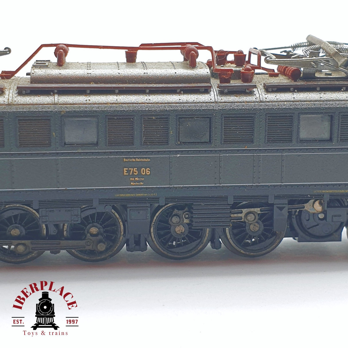 ♻️ 2 mano - Minitrix 12537 Locomotora BR E75 06 DR N escala 1:160 TEN04