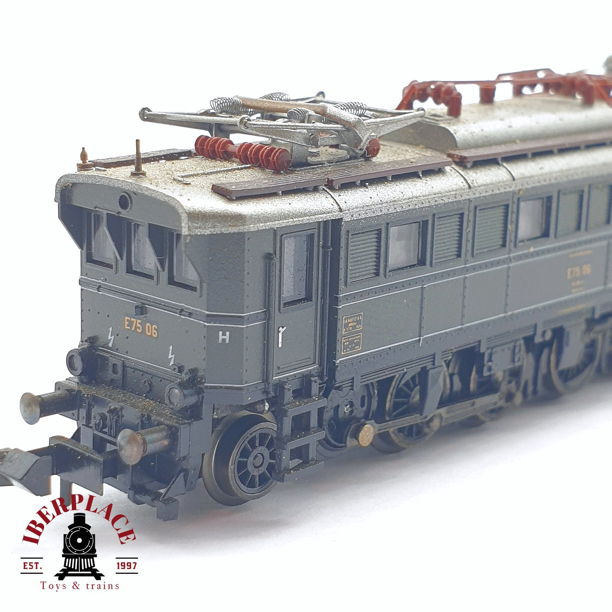 ♻️ 2 mano - Minitrix 12537 Locomotora BR E75 06 DR N escala 1:160 TEN04