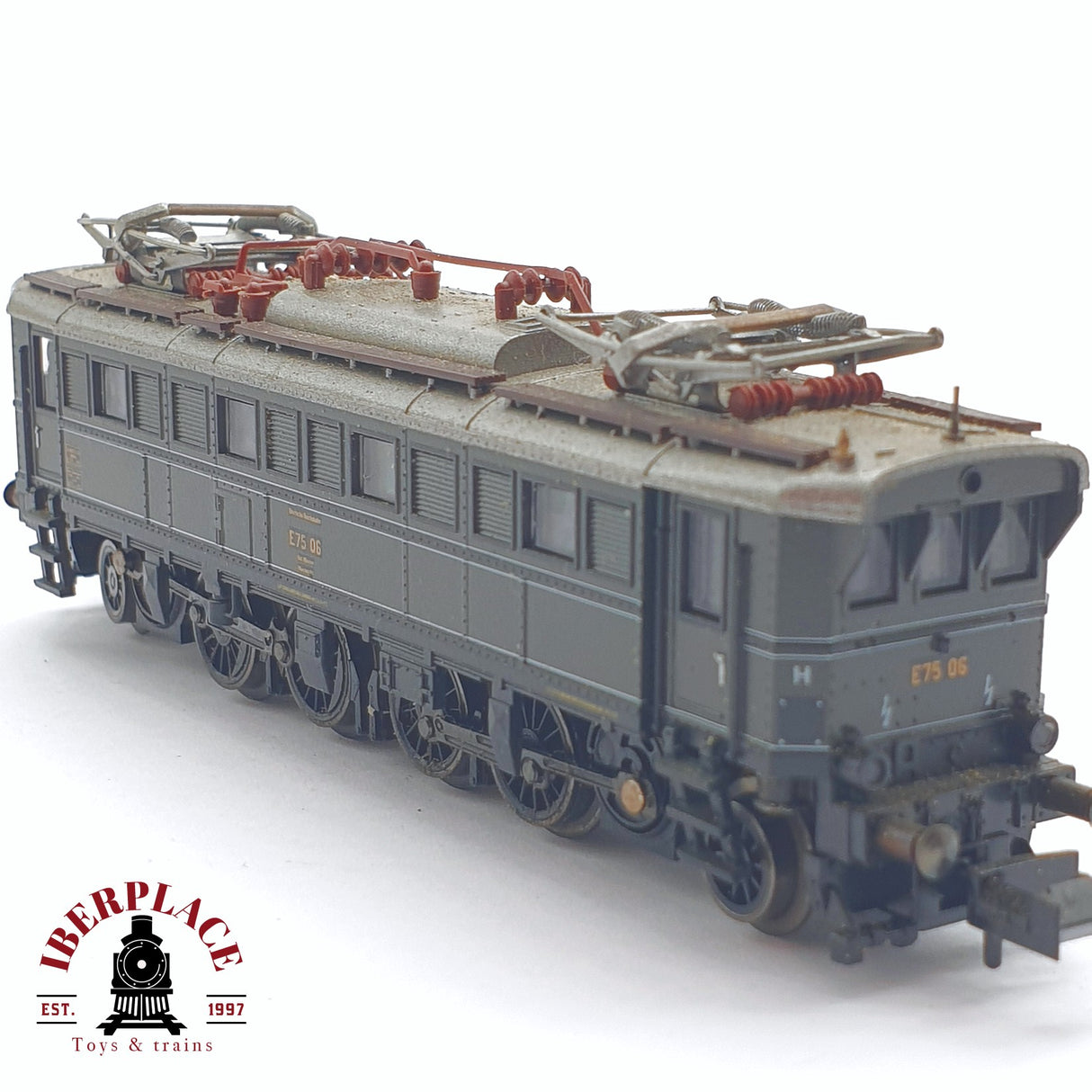 ♻️ 2 mano - Minitrix 12537 Locomotora BR E75 06 DR N escala 1:160 TEN04