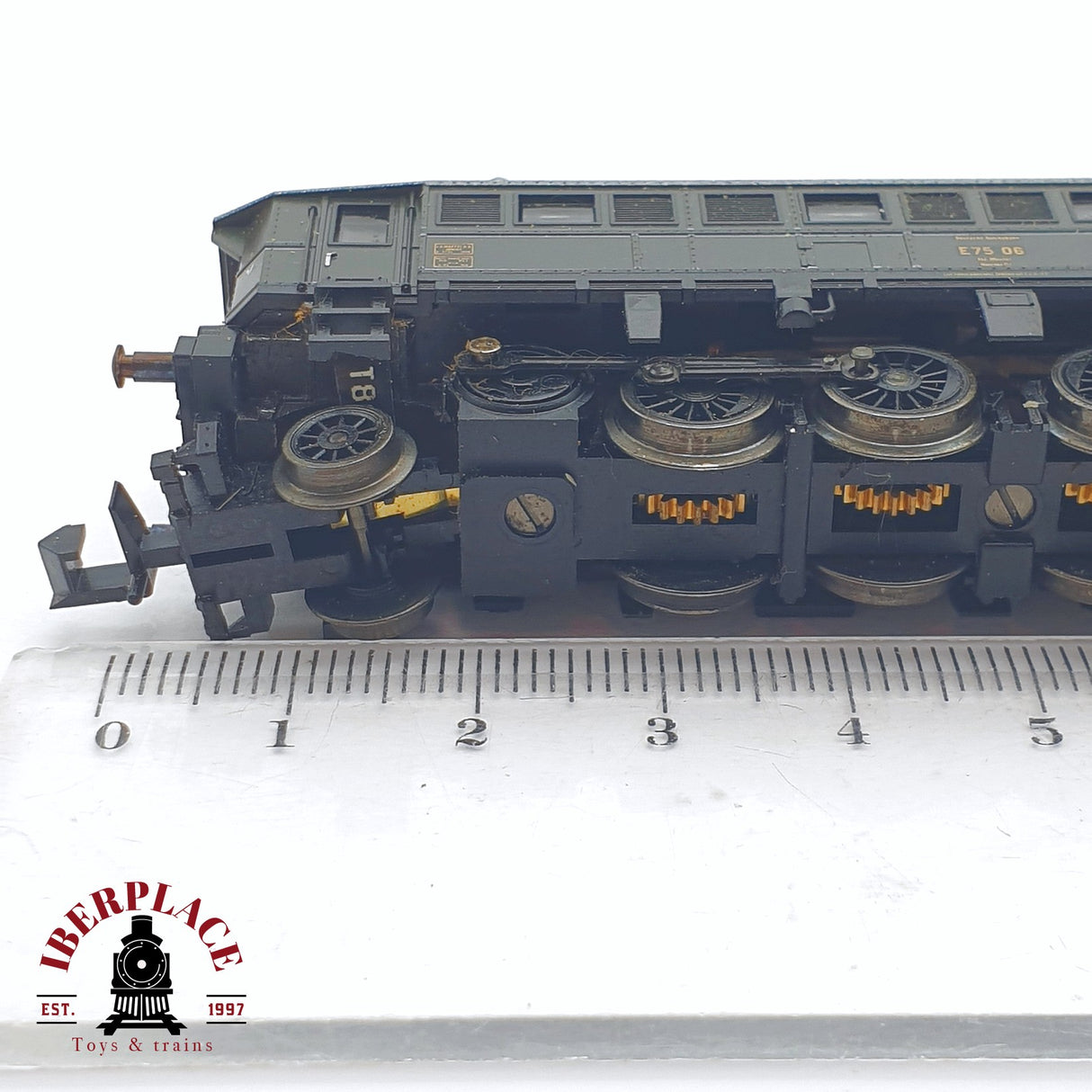 ♻️ 2 mano - Minitrix 12537 Locomotora BR E75 06 DR N escala 1:160 TEN04