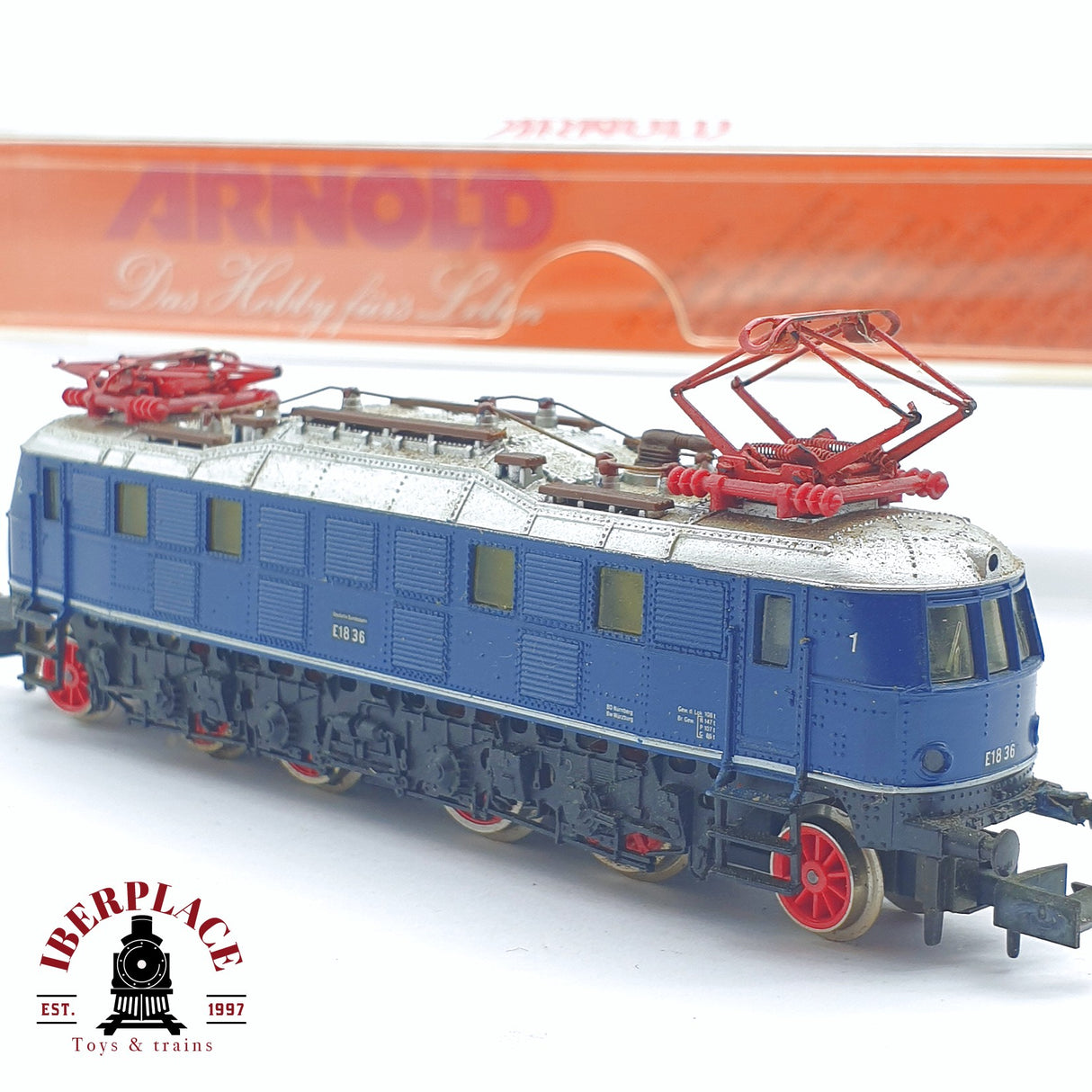 ♻️ 2 mano - Arnold 2447 Locomotora BR E18 36 DB N escala 1:160 TEN04