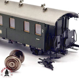 ♻️ 2da mano - DC BRAWA vagón pasajeros DB clase 2 H0 escala 1:87 E13