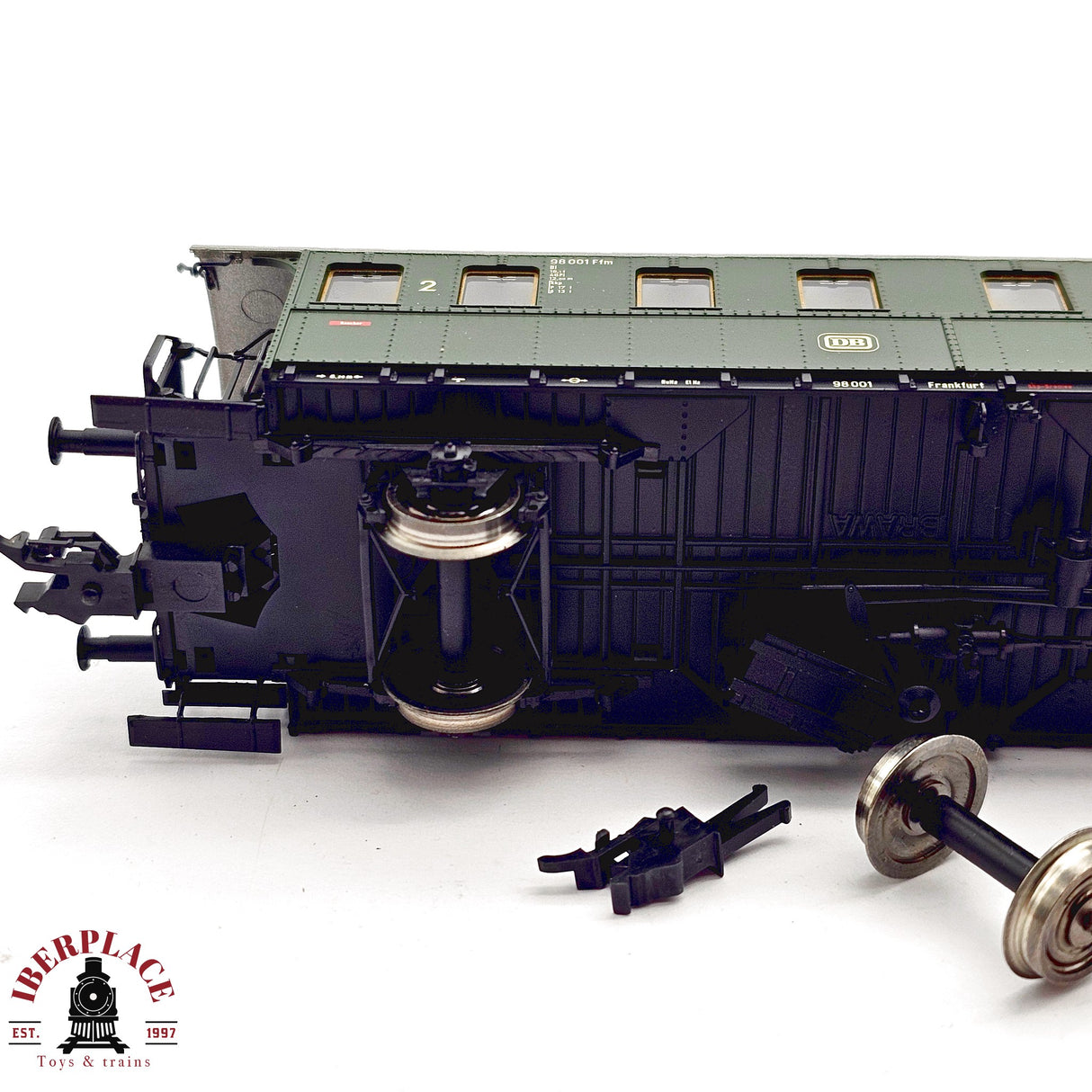 ♻️ 2da mano - DC BRAWA vagón pasajeros DB clase 2 H0 escala 1:87 E13