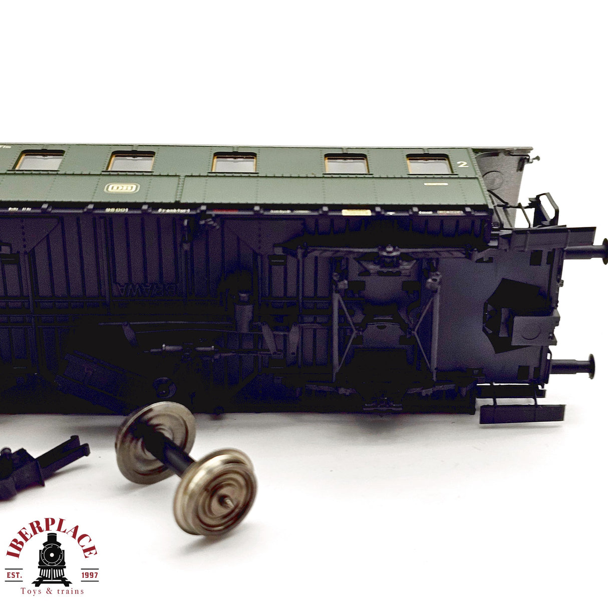 ♻️ 2da mano - DC BRAWA vagón pasajeros DB clase 2 H0 escala 1:87 E13