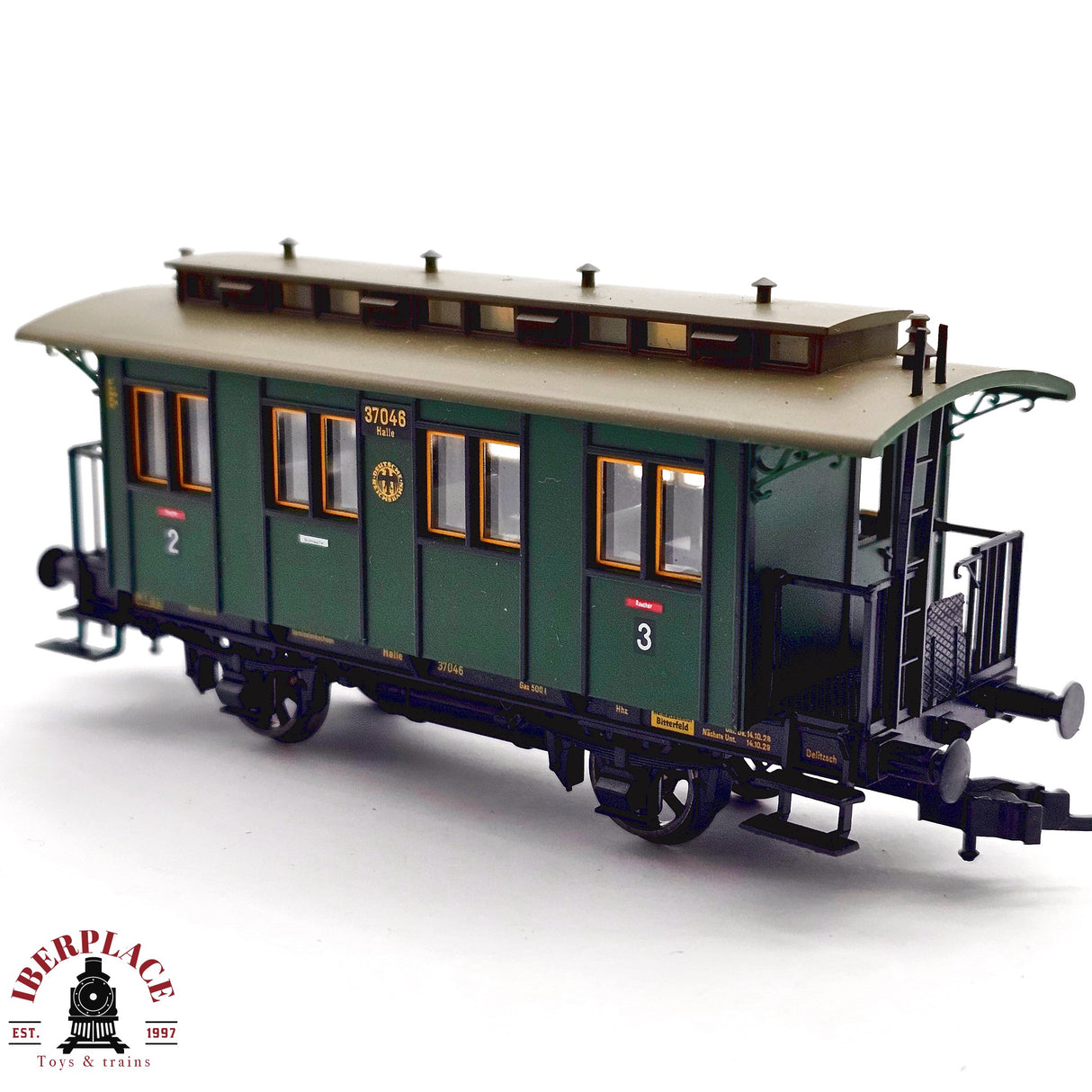 ♻️ 2da mano - DC Fleischmann 5059 vagón pasajeros DB clase 2 H0 escala 1:87 E13