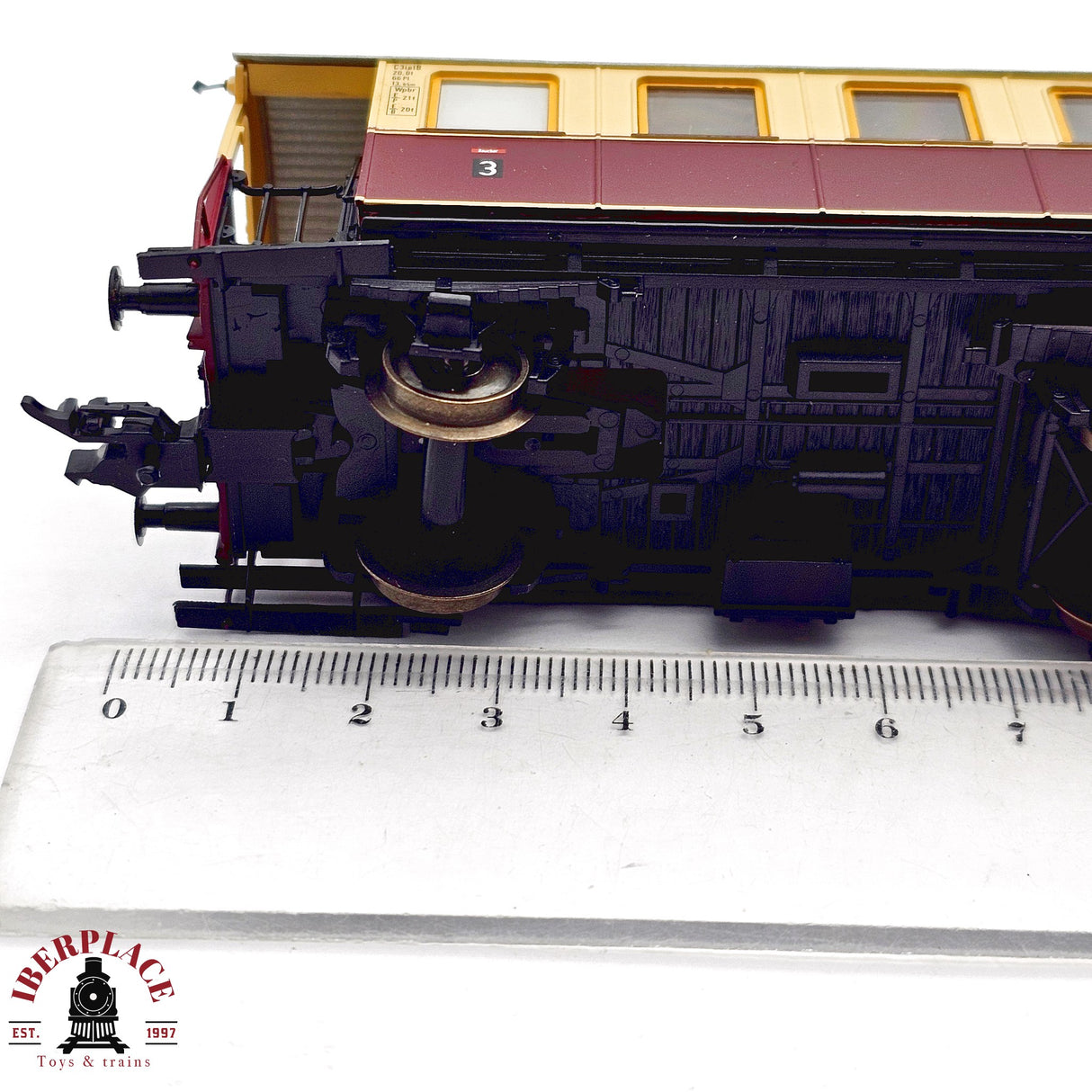 ♻️ 2da mano - DC Roco 44861 vagón pasajeros DRG clase 3 H0 escala 1:87 E13