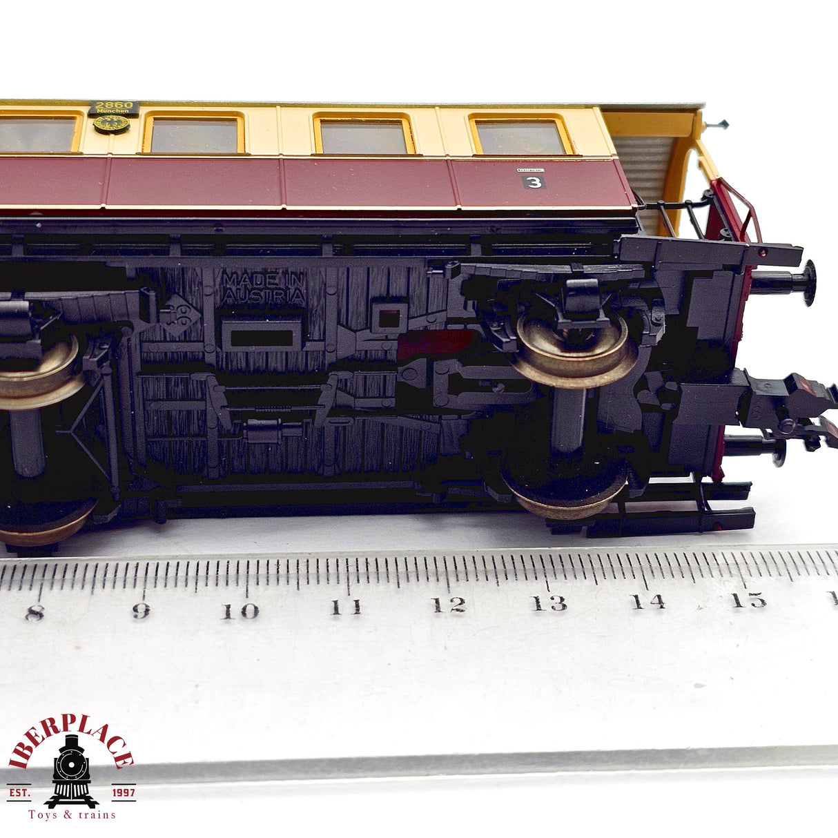 ♻️ 2da mano - DC Roco 44861 vagón pasajeros DRG clase 3 H0 escala 1:87 E13