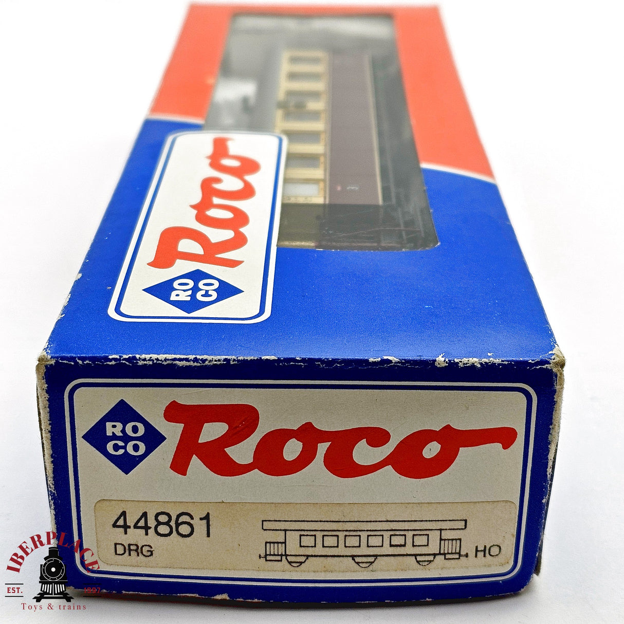 ♻️ 2da mano - DC Roco 44861 vagón pasajeros DRG clase 3 H0 escala 1:87 E13