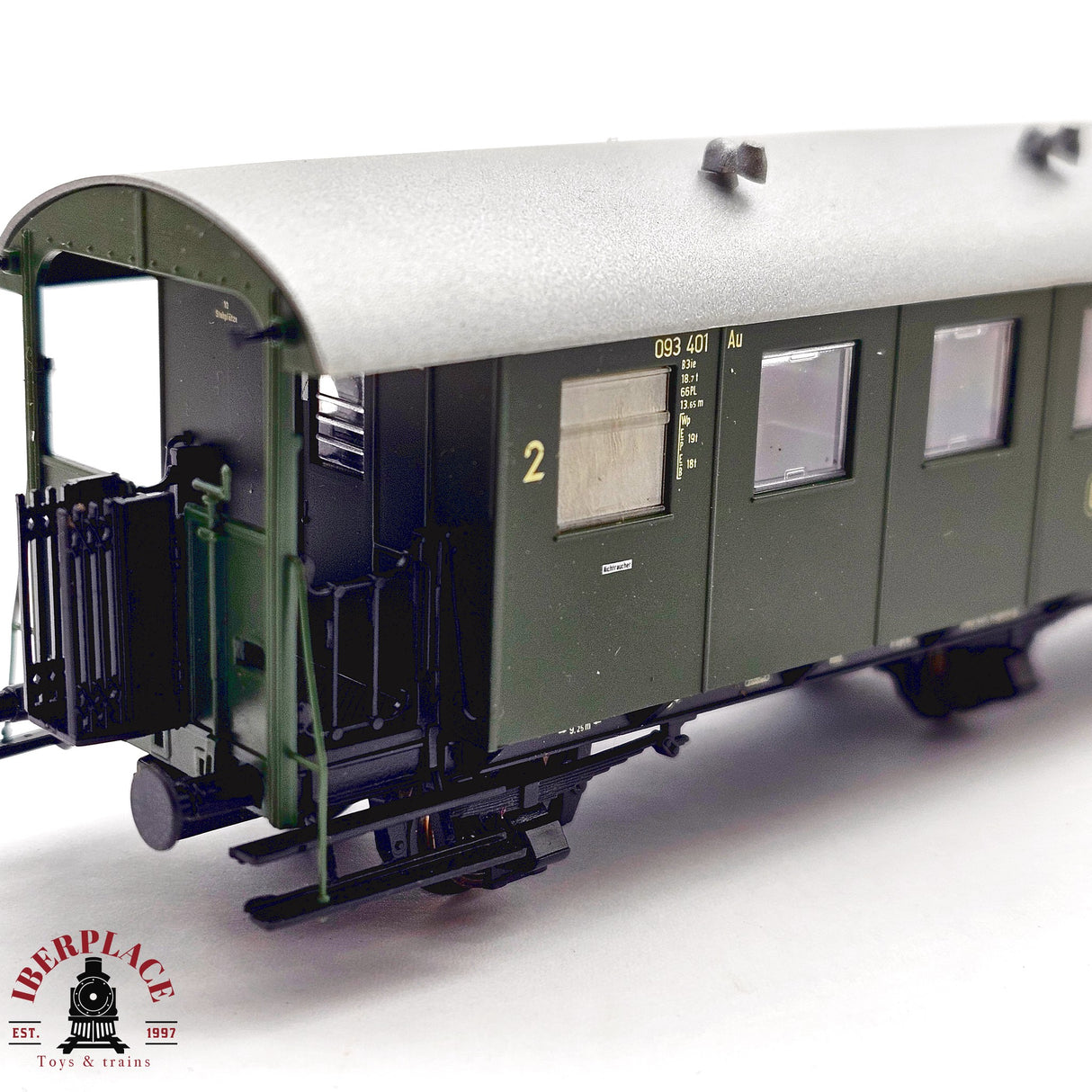 ♻️ 2da mano - DC Roco 44858 vagón pasajeros DB Clase 2 H0 escala 1:87 E13