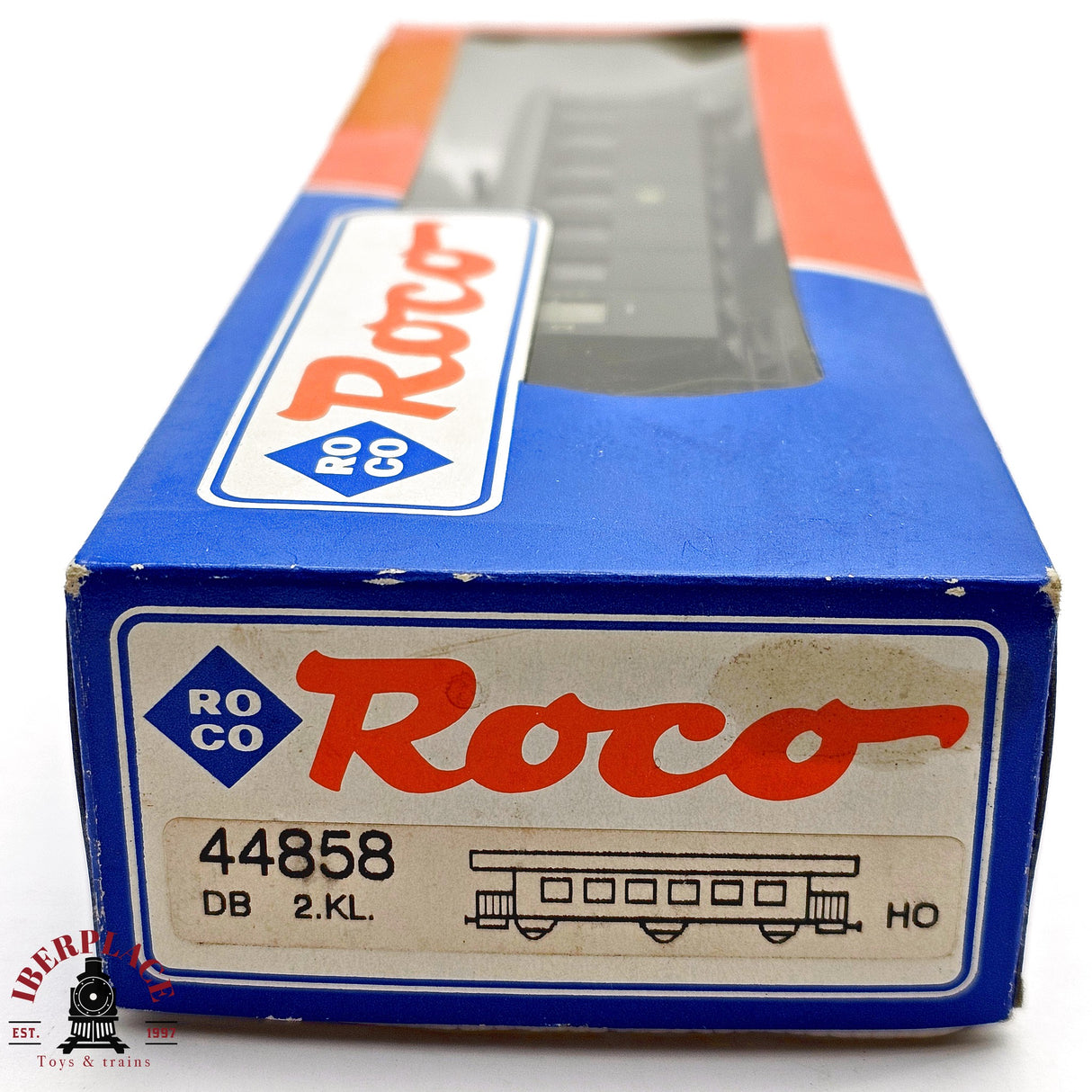 ♻️ 2da mano - DC Roco 44858 vagón pasajeros DB Clase 2 H0 escala 1:87 E13