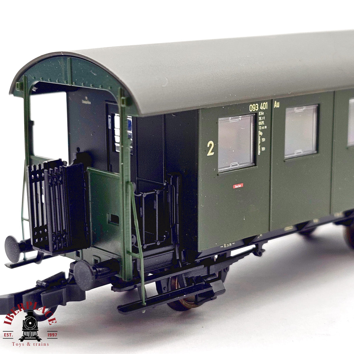 ♻️ 2da mano - DC Roco 44858 vagón pasajeros DB Clase 2 H0 escala 1:87 E13 2/4