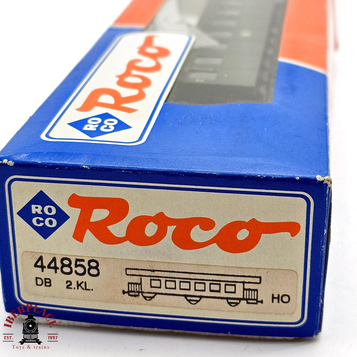 ♻️ 2da mano - DC Roco 44858 vagón pasajeros DB Clase 2 H0 escala 1:87 E13 2/4