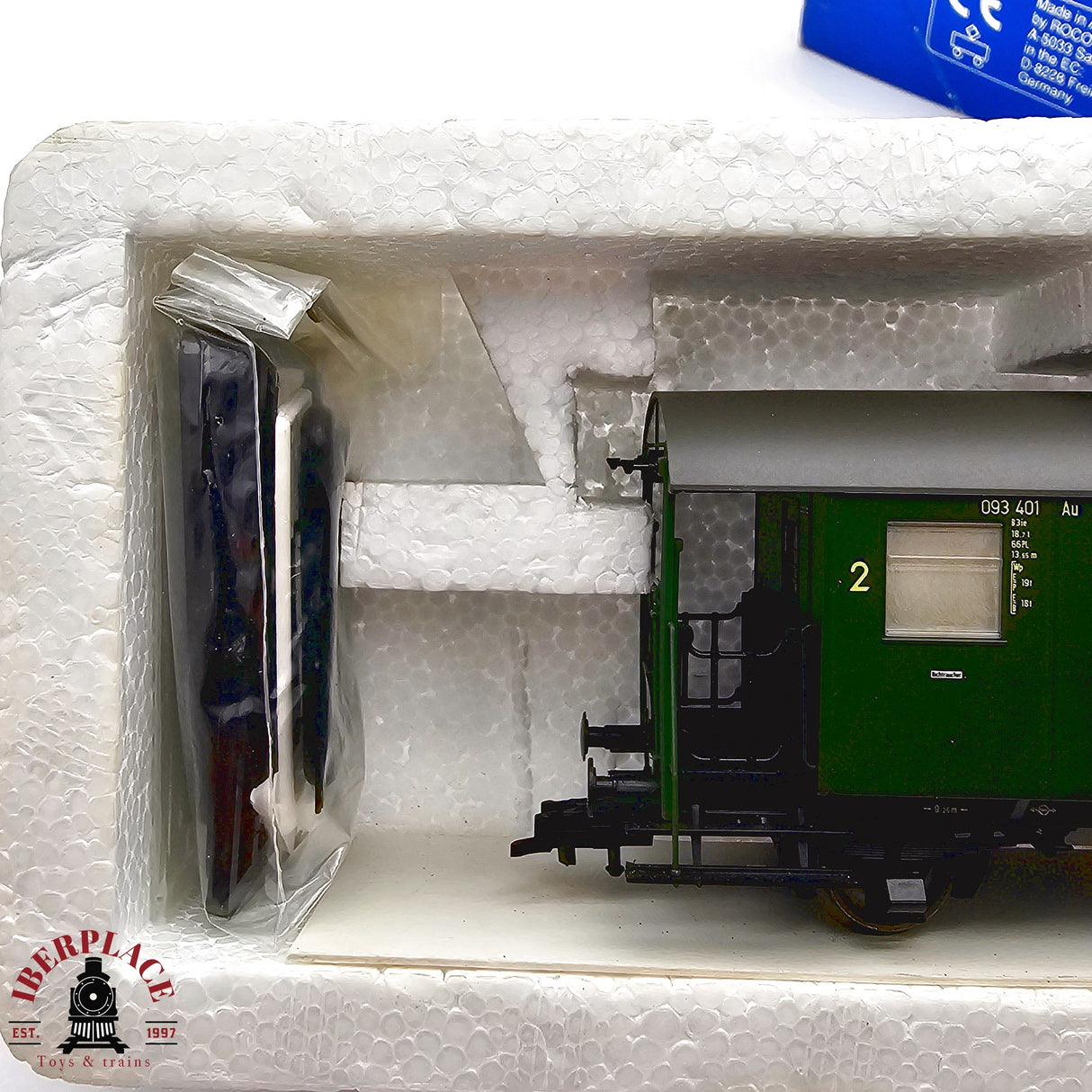 ♻️ 2da mano - DC Roco 44858 vagón pasajeros DB Clase 2 H0 escala 1:87 E13 3/4