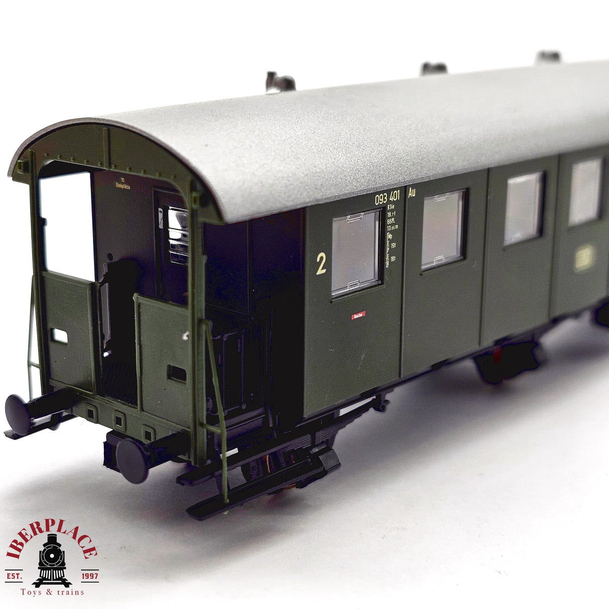 ♻️ 2da mano - DC Roco 44858 vagón pasajeros DB Clase 2 H0 escala 1:87 E13 4/4