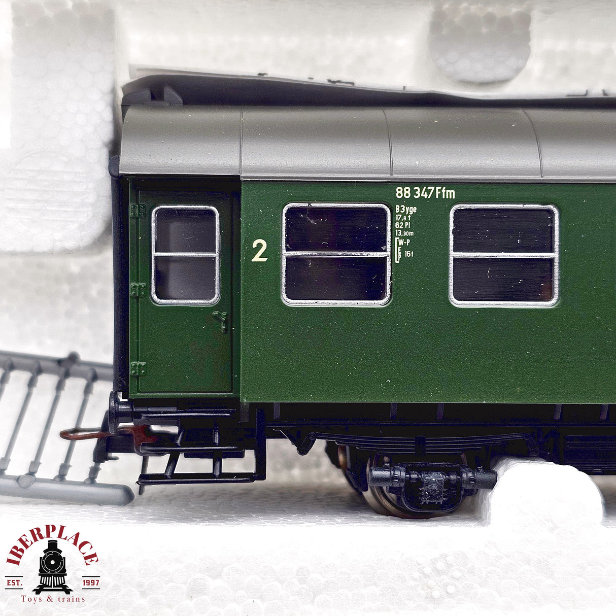 ♻️ 2da mano - DC Roco 2x 44252 vagones pasajeros DB Clase 2 H0 escala 1:87 E13