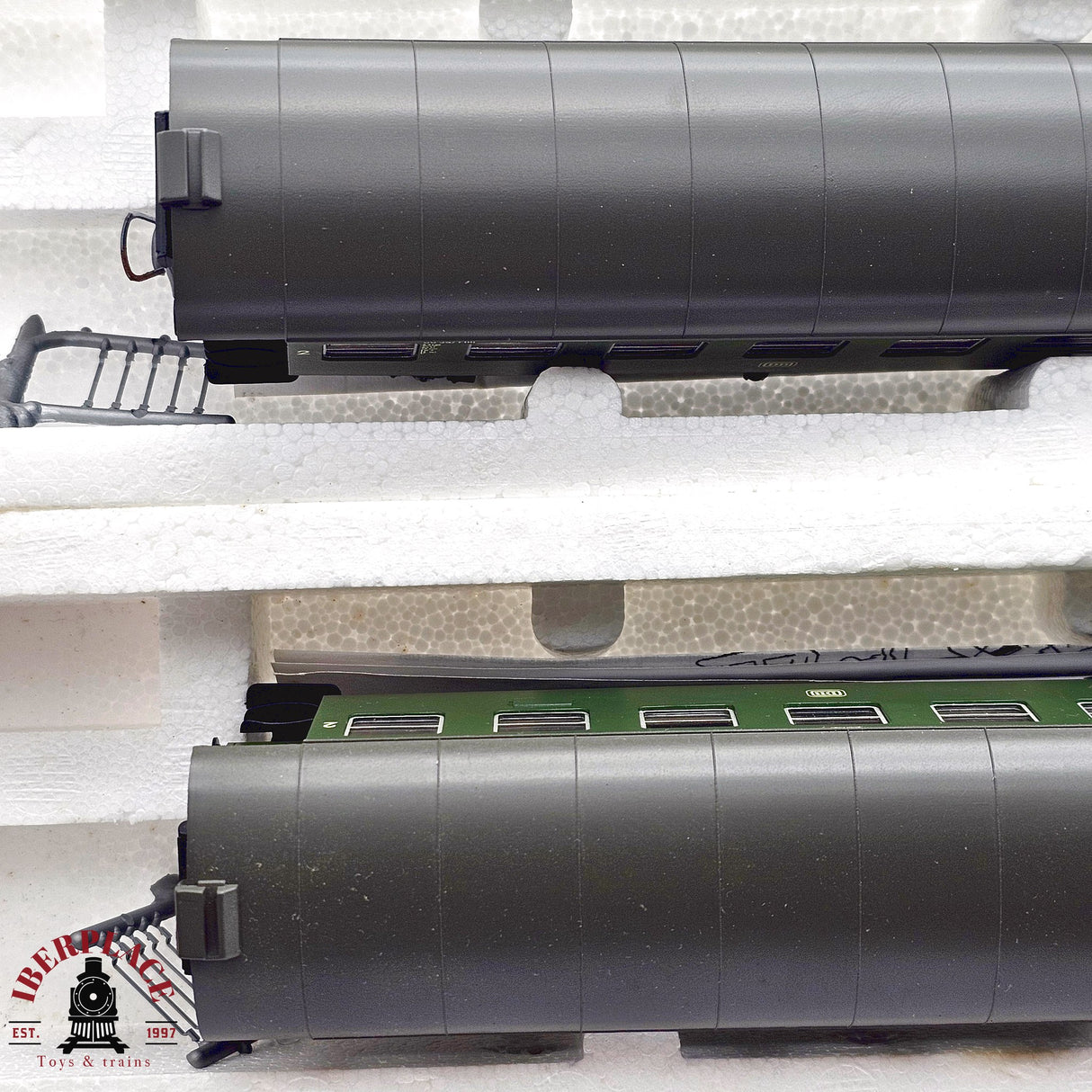 ♻️ 2da mano - DC Roco 2x 44252 vagones pasajeros DB Clase 2 H0 escala 1:87 E13