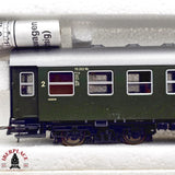 ♻️ 2da mano - DC Roco 2x vagones pasajeros DB Clase 2 H0 escala 1:87 E13