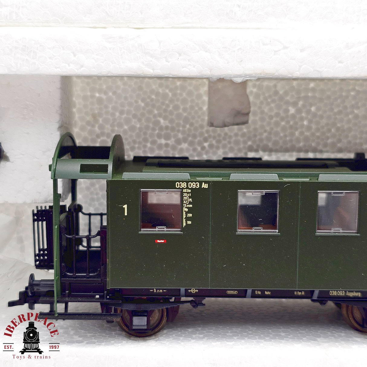 ♻️ 2da mano -  RESTAURAR DC Roco 2x vagones pasajeros DB Clase 2 H0 escala 1:87 E13