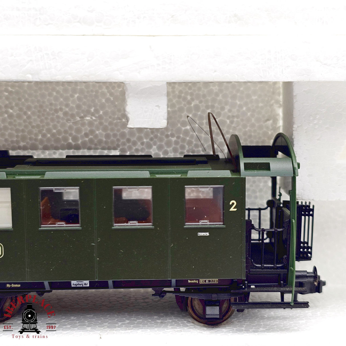 ♻️ 2da mano -  RESTAURAR DC Roco 2x vagones pasajeros DB Clase 2 H0 escala 1:87 E13