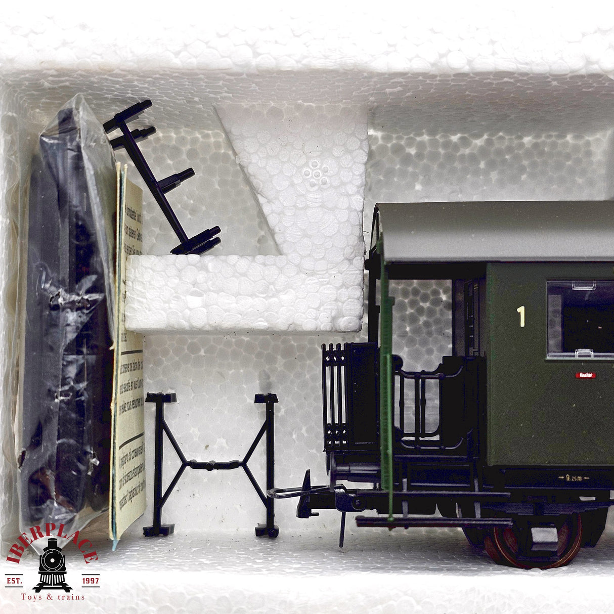 ♻️ 2da mano -  DC Roco 2x vagones pasajeros DB Clase 1-2 H0 escala 1:87 E13