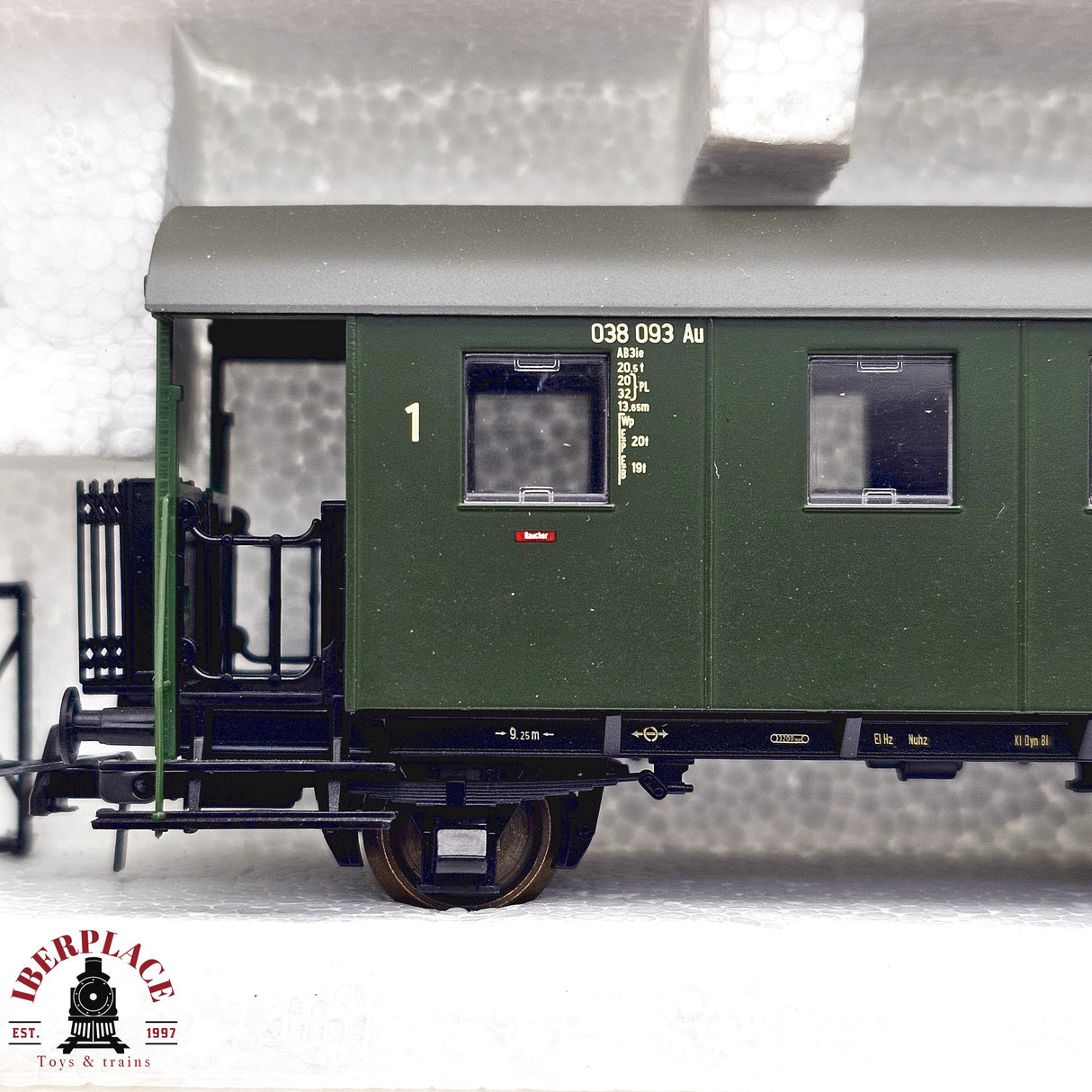 ♻️ 2da mano -  DC Roco 2x vagones pasajeros DB Clase 1-2 H0 escala 1:87 E13