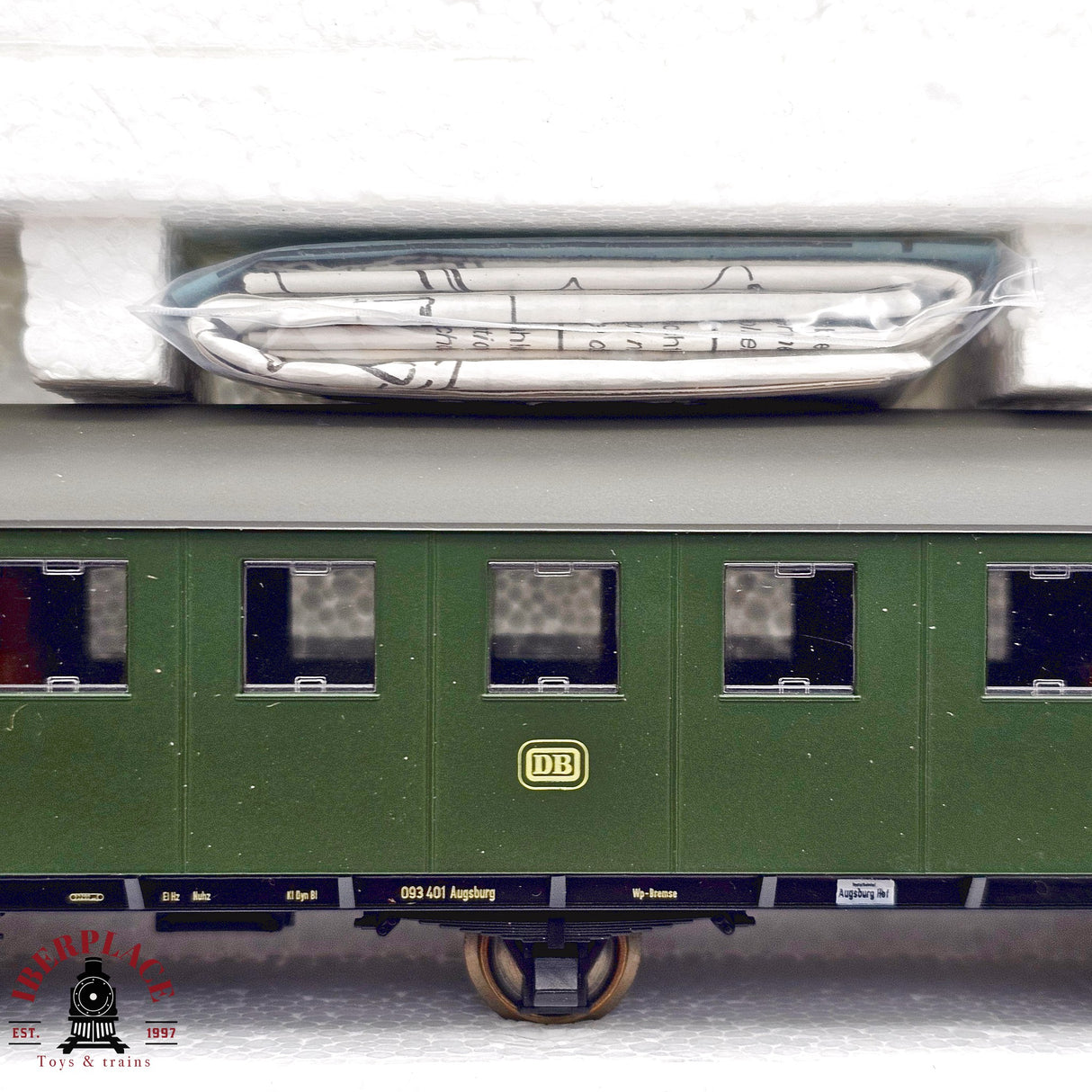 ♻️ 2da mano -  DC Roco 2x vagones pasajeros DB Clase 1-2 H0 escala 1:87 E13