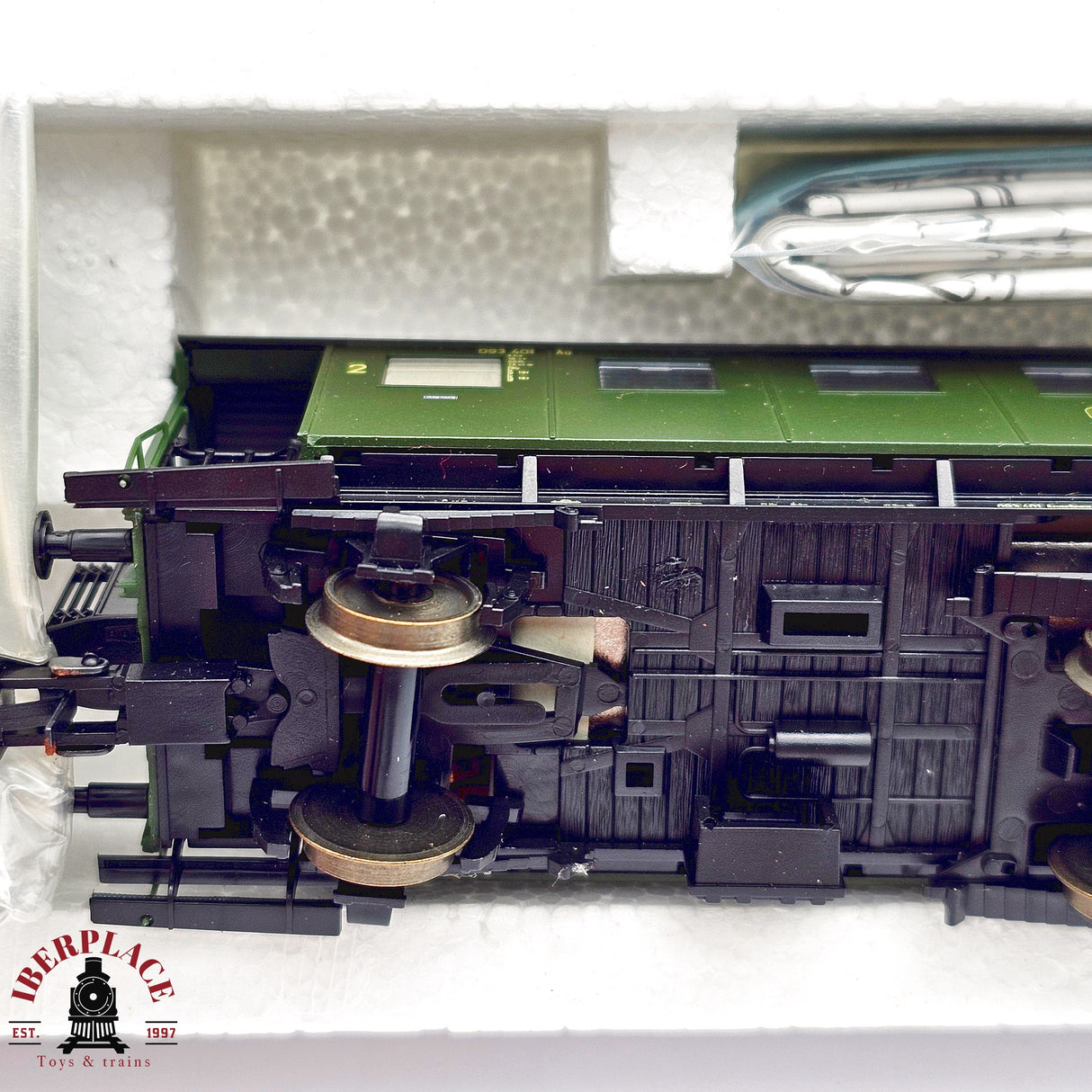 ♻️ 2da mano -  DC Roco 2x vagones pasajeros DB Clase 1-2 H0 escala 1:87 E13