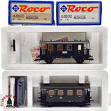 ♻️ 2da mano -  DC Roco 2x 44800 vagones pasajeros DB Clase 2 H0 escala 1:87 E13
