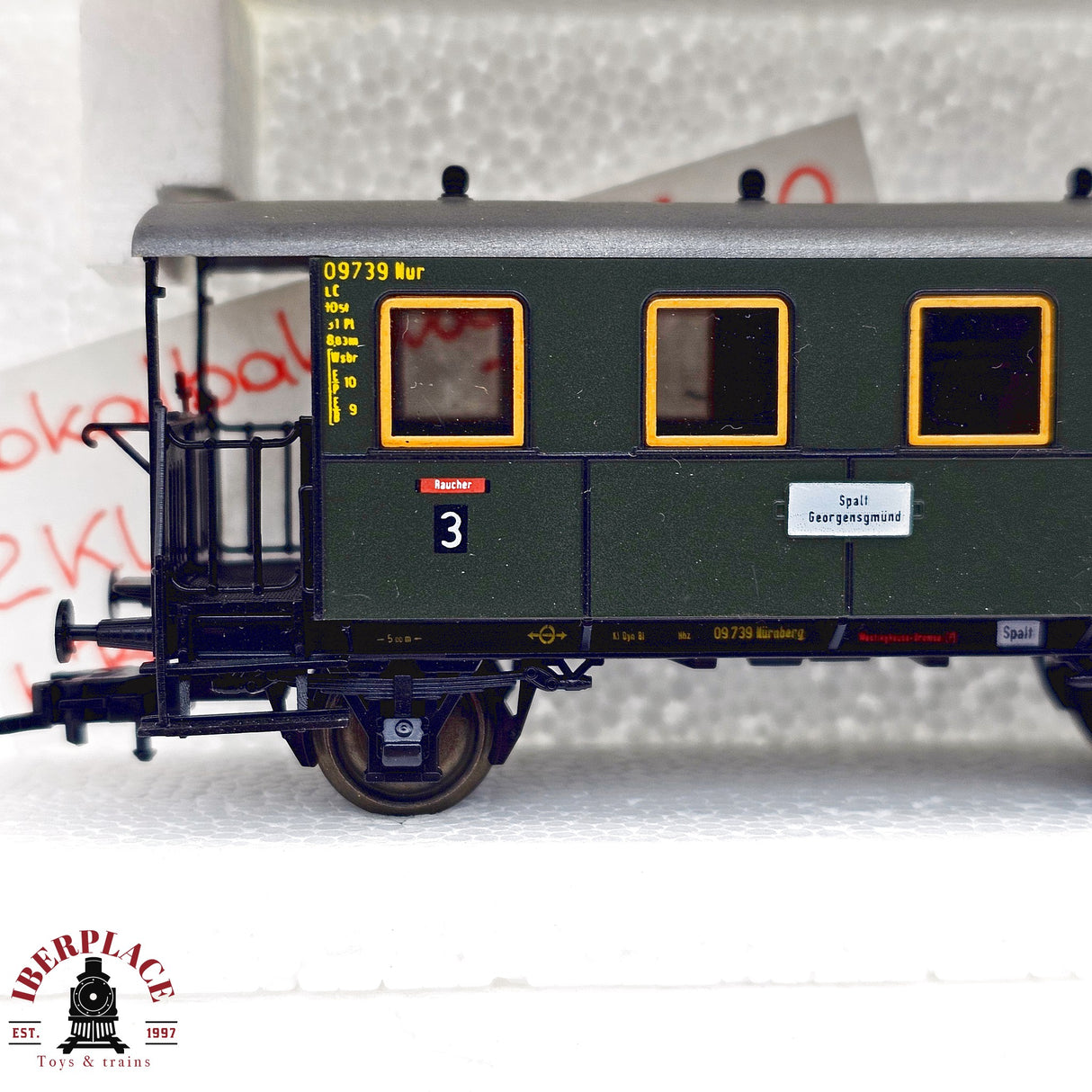 ♻️ 2da mano -  DC Roco 2x 44800 vagones pasajeros DB Clase 2 H0 escala 1:87 E13