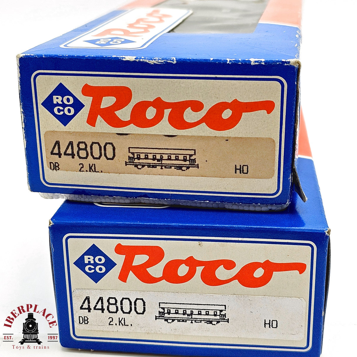 ♻️ 2da mano -  DC Roco 2x 44800 vagones pasajeros DB Clase 2 H0 escala 1:87 E13