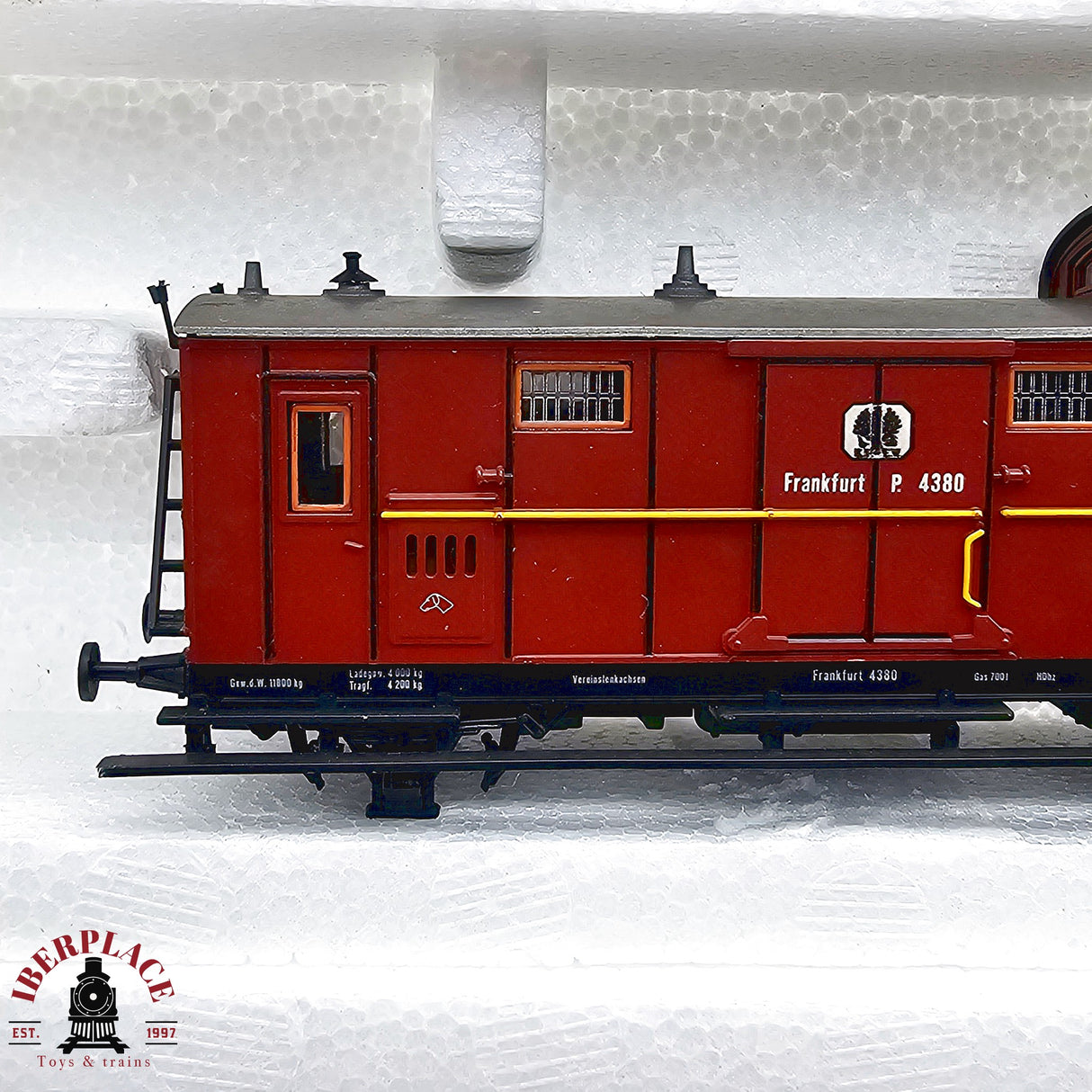 ♻️ 2da mano -  DC Roco 2x 4210 4209 vagones pasajeros K.P.E.V H0 escala 1:87 E13