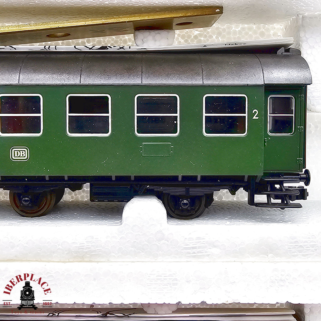 ♻️ 2da mano -  DC Roco 2x vagones pasajeros DB clase 2 H0 escala 1:87 E13