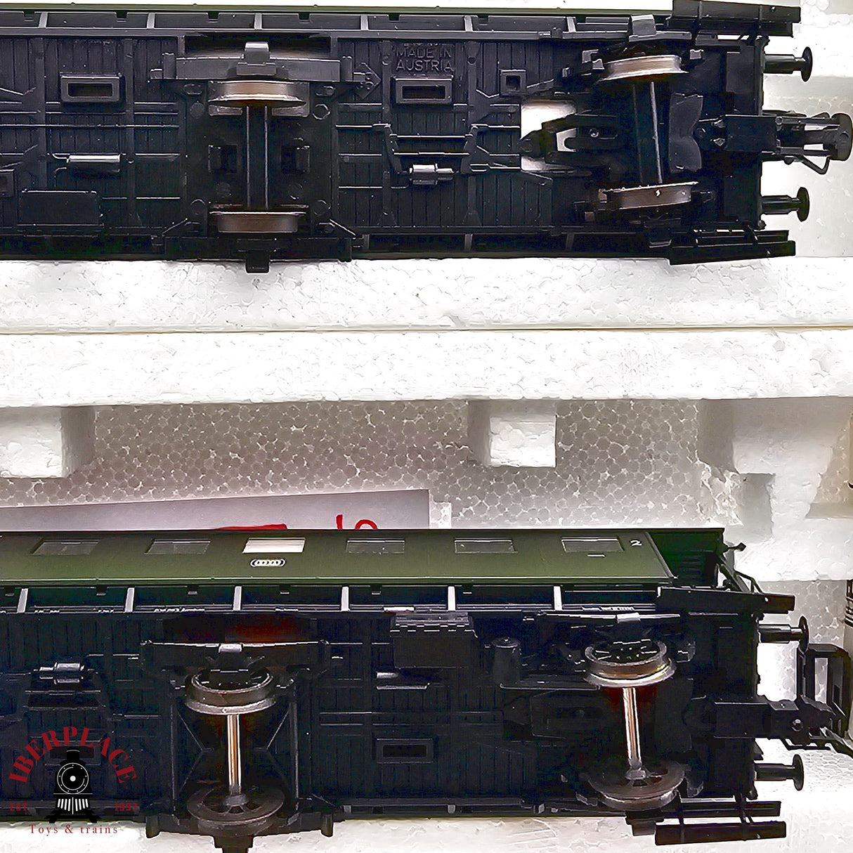 ♻️ 2da mano -  DC Roco 2x vagones pasajeros DB clase 1-2 H0 escala 1:87 E13