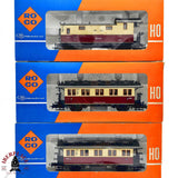 ♻️ 2da mano -  DC Roco 3x 4212 4243 vagones pasajeros y equipaje H0 escala 1:87 E13