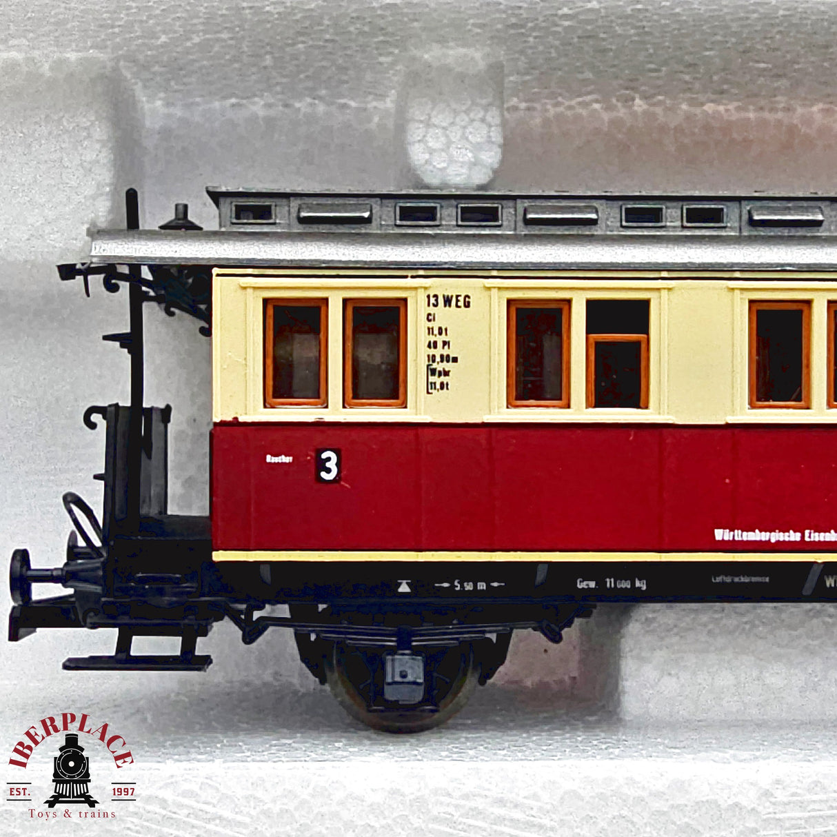 ♻️ 2da mano -  DC Roco 3x 4212 4243 vagones pasajeros y equipaje H0 escala 1:87 E13