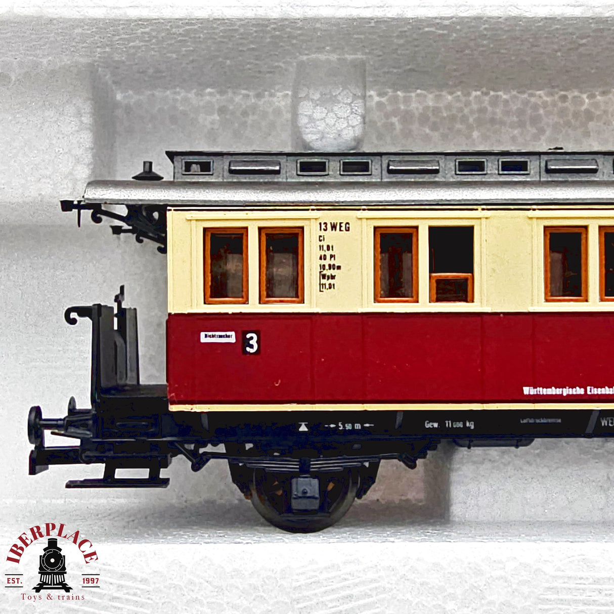 ♻️ 2da mano -  DC Roco 3x 4212 4243 vagones pasajeros y equipaje H0 escala 1:87 E13