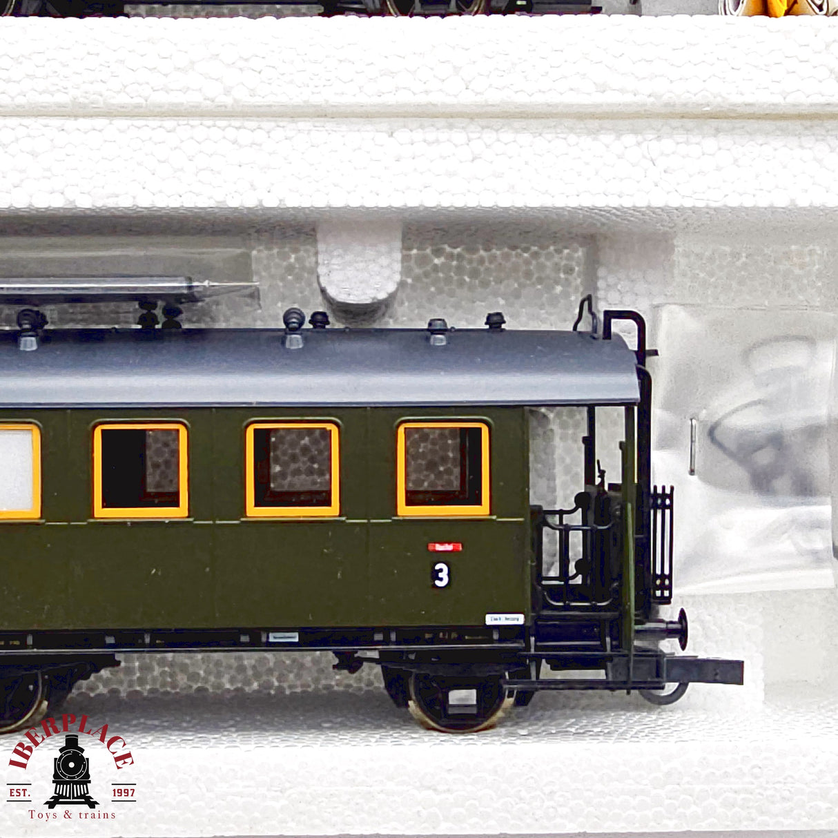 ♻️ 2da mano -  DC Roco 3x 44862 vagones pasajeros DRG clase 2-3 H0 escala 1:87 E13