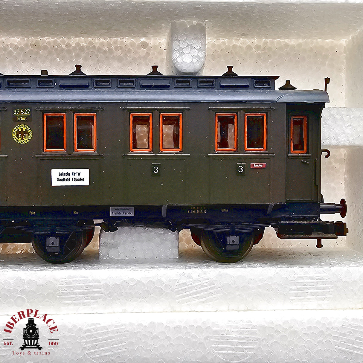 ♻️ 2da mano -  DC Roco 4x vagones pasajeros y equipaje DRG H0 escala 1:87 E13