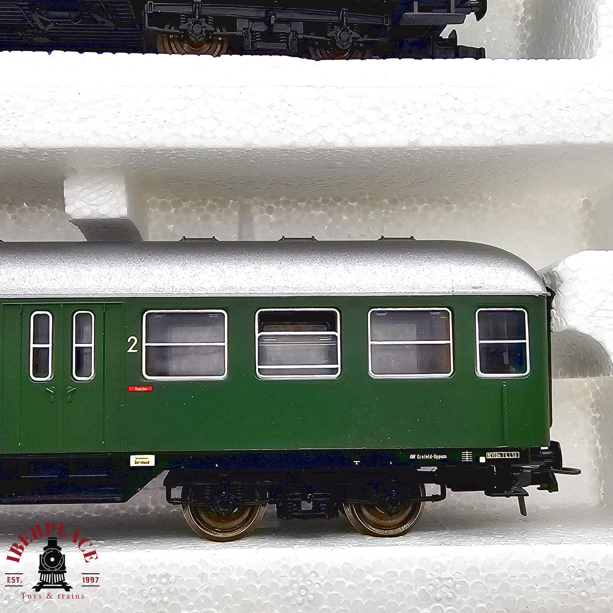 ♻️ 2da mano -  DC Roco 2x vagones pasajeros DB clase 2 H0 escala 1:87 E13