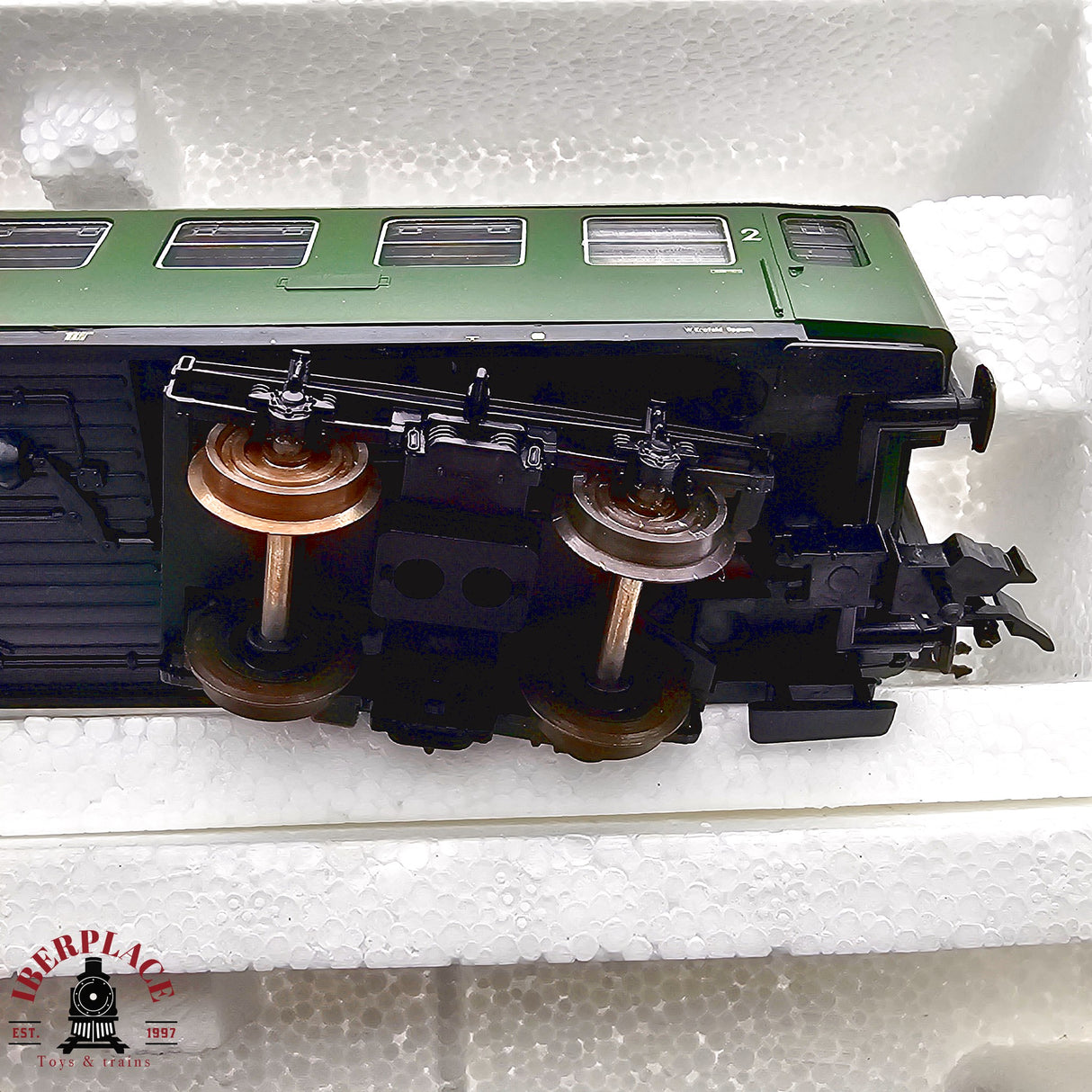 ♻️ 2da mano -  DC Roco 2x vagones pasajeros DB clase 2 H0 escala 1:87 E13