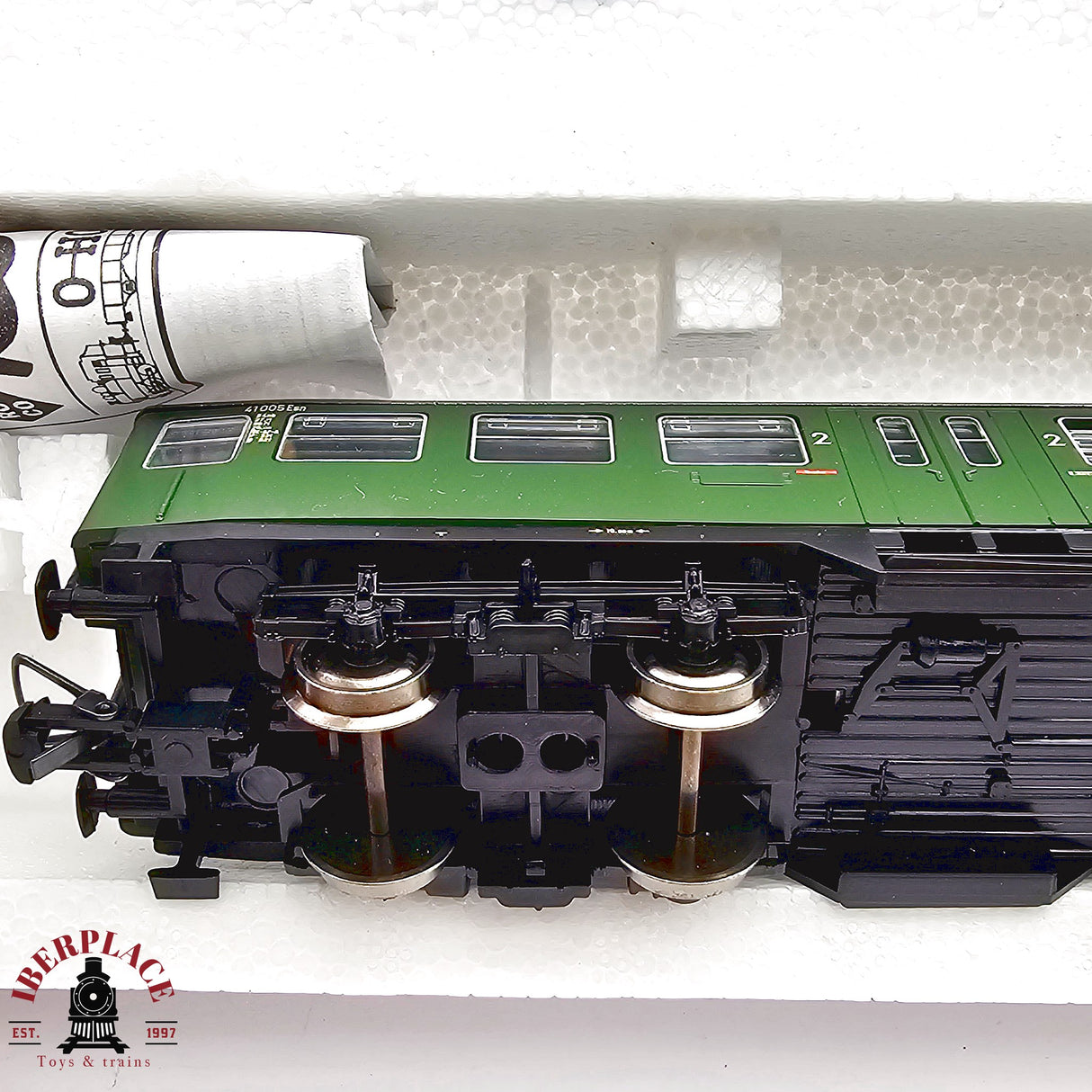 ♻️ 2da mano -  DC Roco 2x vagones pasajeros DB clase 2 H0 escala 1:87 E13