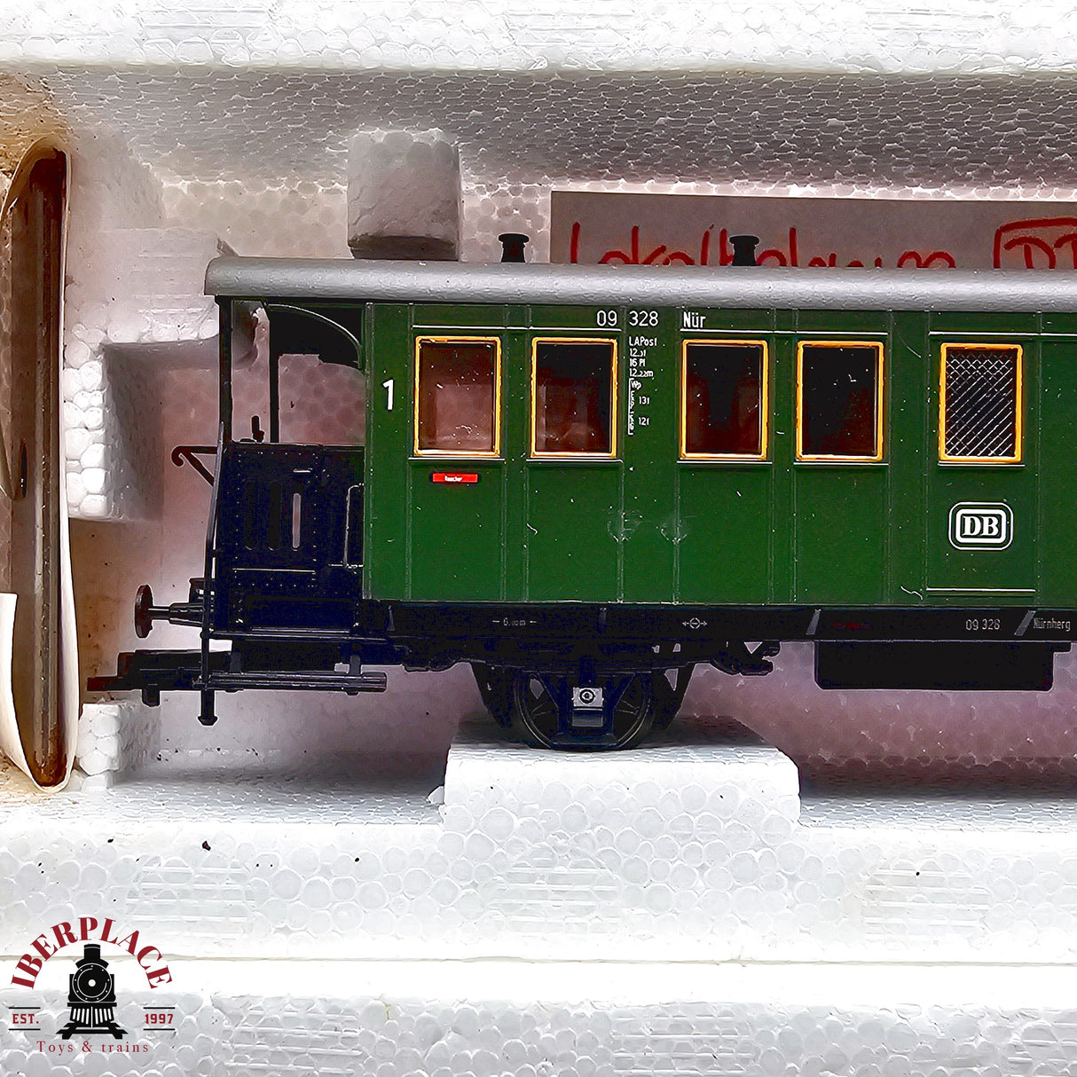 ♻️ 2da mano -  DC Roco 5x vagones equipajes y postales DB H0 escala 1:87 E13